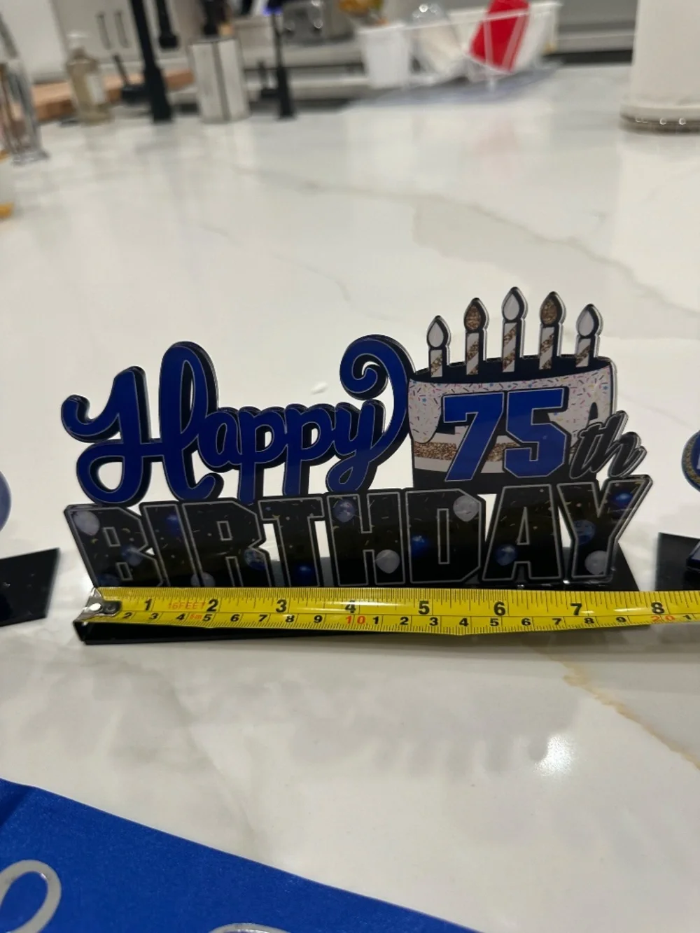 3 Birthday celebration signs  for a 75 year old